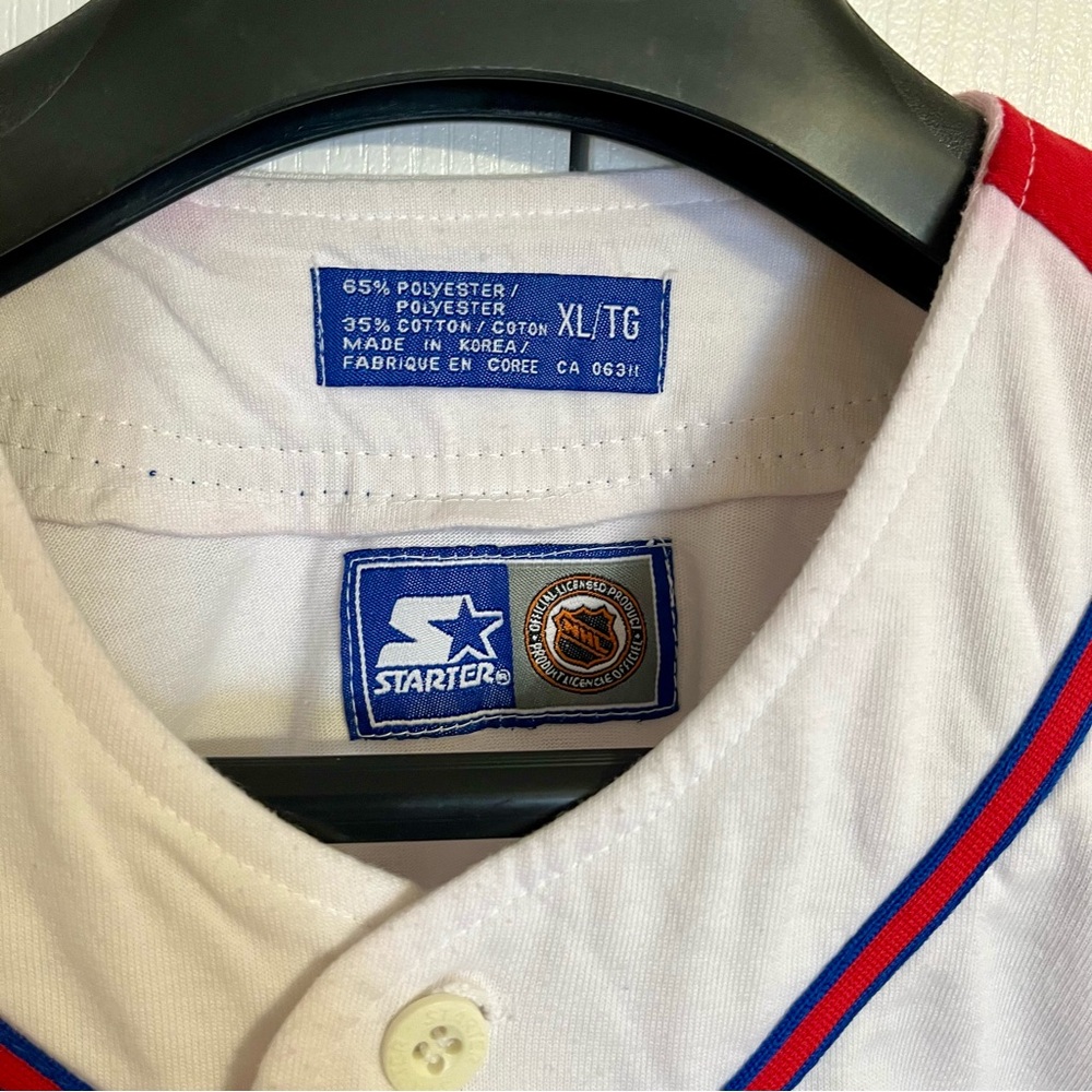 Vintage Very Rare 1990’s Starter NHL Montreal Canadiens Baseball Style XL Jersey - Picture 3 of 11